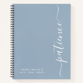 Personalisiertes minimalistisches benutzerdefinier notizbuch