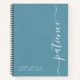 Personalisiertes minimalistisches benutzerdefinier notizbuch