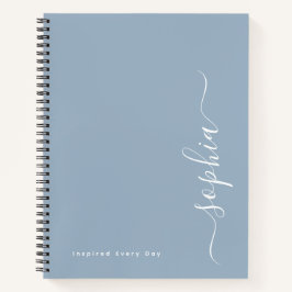 Personalisiertes minimalistisches benutzerdefinier notizbuch