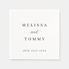 Personalisiertes Minimalistisches Einfaches Design Serviette