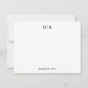 Personalisiertes Minimalistisches Klassisches Dopp Mitteilungskarte