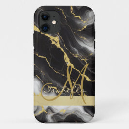 Personalisiertes Minimalistisches, modernes Schwar Case-Mate iPhone Hülle