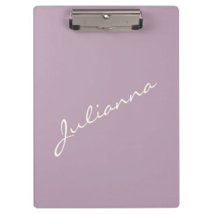 Personalisiertes minimalistisches Schriftname Lave Klemmbrett