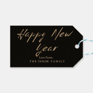 Personalisiertes Minimalistisches Skript Neujahrsf Geschenkanhänger