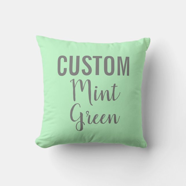 Personalisiertes MINT-GREEN-Kissen Kissen (Vorderseite)
