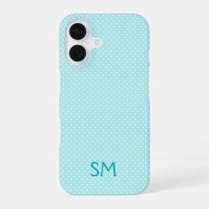 Personalisiertes Mint-Punkte-Handyhülle iPhone 16 Hülle
