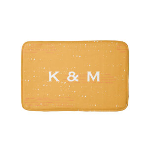 Personalisiertes Mit Monogramm Grau oder Grau Bath Badematte