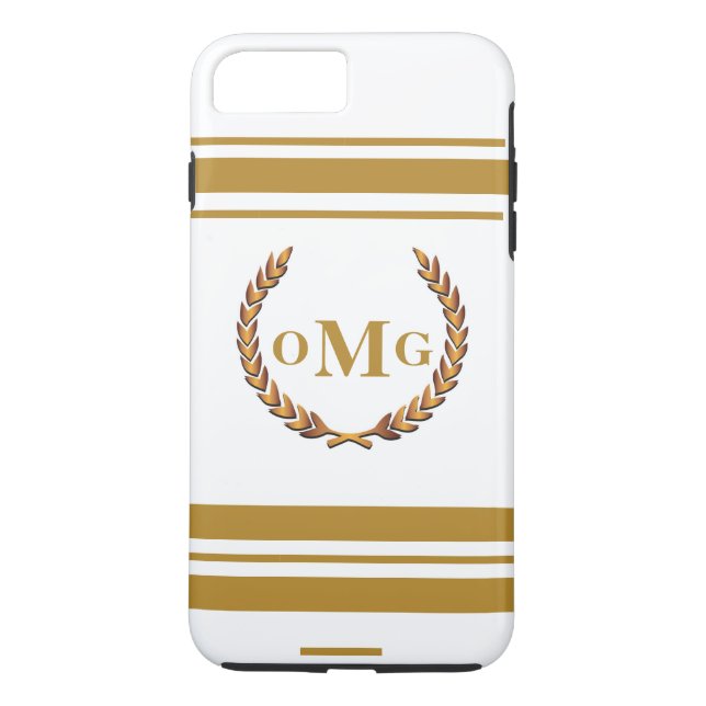 Personalisiertes Mit Monogramm Logo Case-Mate iPhone Hülle (Rückseite)