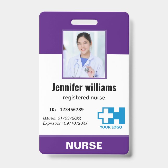 Personalisiertes Mitarbeiter Foto Krankenversicher Ausweis (Front)