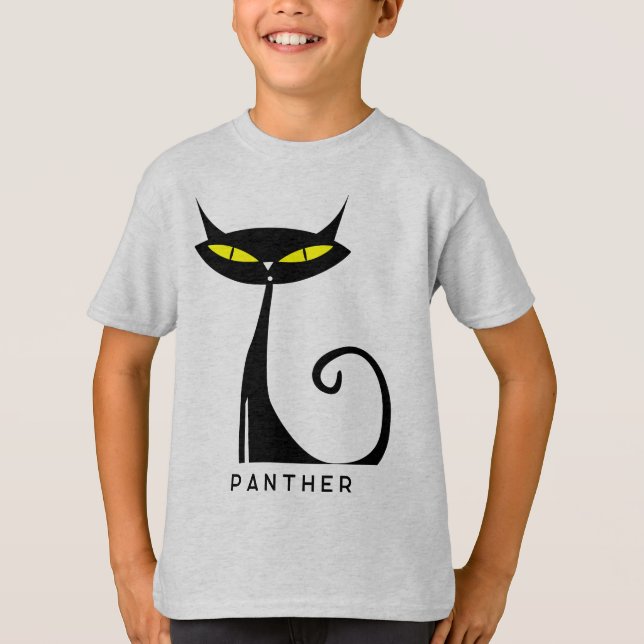 Personalisiertes Mittelalter Moderne Atomenkatze T-Shirt (Vorderseite)