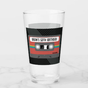 Personalisiertes Mixtape Glas