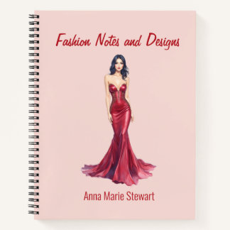 Personalisiertes Mode-Skizzenbuch Notizbuch