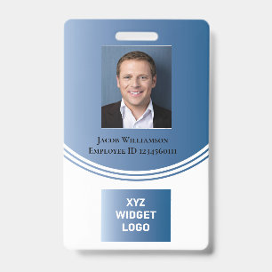 Personalisiertes Modern Business Employee Foto Log Ausweis