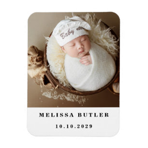 Personalisiertes modernes Babyfoto Magnet