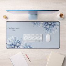 Personalisiertes, modernes Blumendustblau