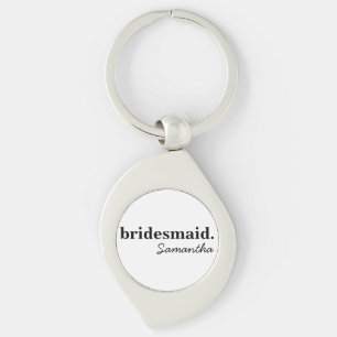 Personalisiertes modernes Brautparty-Geschenk für  Schlüsselanhänger