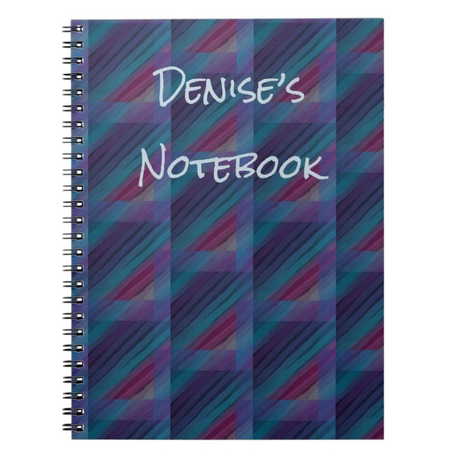 Personalisiertes, modernes Design-SpiralNotebook Notizblock (Vorderseite)