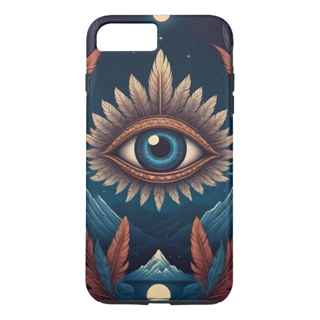 Personalisiertes modernes drittes Auge Case-Mate iPhone Hülle (Rückseite)