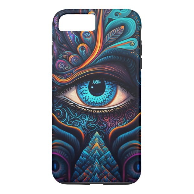 Personalisiertes modernes drittes Auge Case-Mate iPhone Hülle (Rückseite)