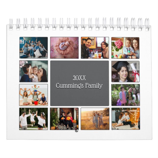 Personalisiertes modernes Foto Kalender (Titelbild)