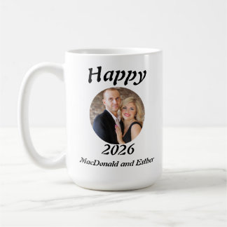 Personalisiertes modernes glückliches 2026-Foto Kaffeetasse