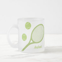 Personalisiertes, modernes Green Tennis Ball Racke