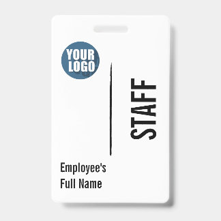 Personalisiertes modernes Mitarbeiter-Logo Ausweis