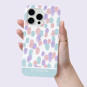 Personalisiertes modernes Muster für pastellfarben Case-Mate iPhone Hülle