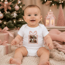 Personalisiertes modernes rosa Weihnachten