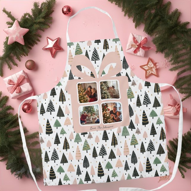 Personalisiertes modernes rosa Weihnachten  Schürze (Von Creator hochgeladen)
