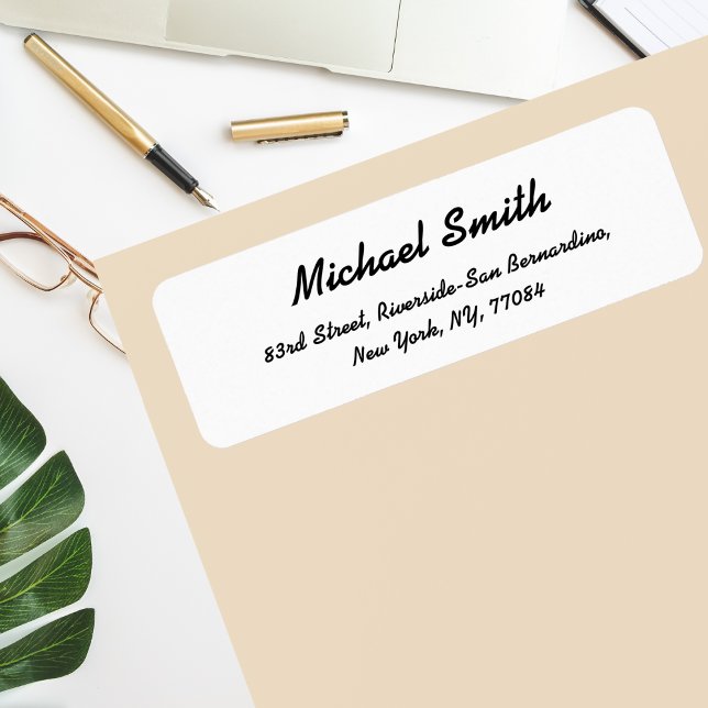 Personalisiertes, modernes Rücksendekennzeichen er (Create Personalized Modern Return Address Label)