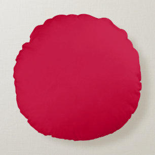 Personalisiertes modernes Solid Goji Berry Rundkis Rundes Kissen