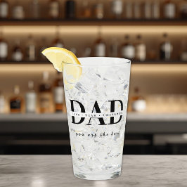 Personalisiertes modernes VATER-Trinkglas Glas