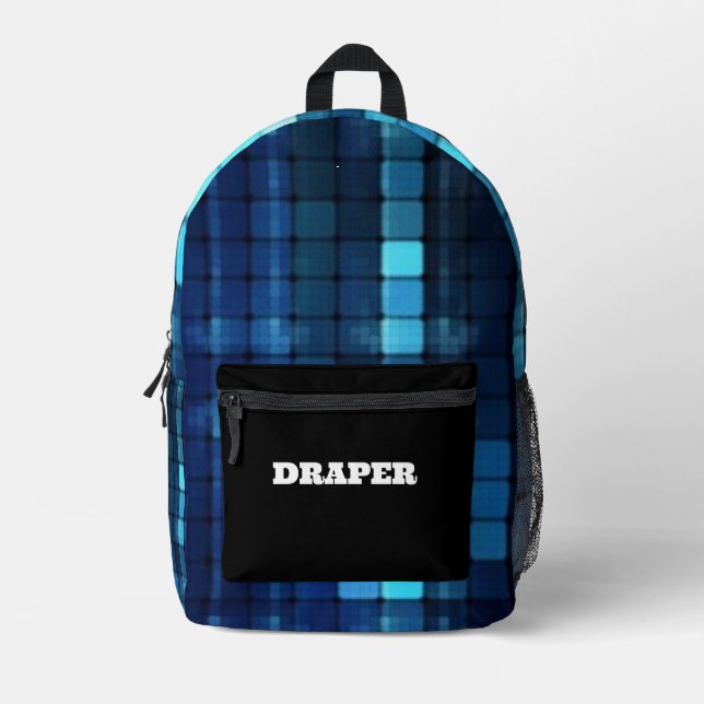 Personalisiertes modernes Weichmuster Bedruckter Rucksack (Vorderseite)