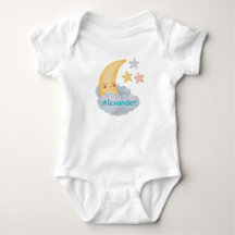 Personalisiertes Mond- und Sternen-Babyshorts