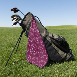 Personalisiertes Mongram-Geschenk für den Golfclub Golfhandtuch