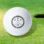 Personalisiertes Monogram Golf Ball Marker<br><div class="desc">Personalisieren Sie die Initialen,  um ein großartiges Monogramm-Golfgeschenk zu erstellen,  und bewahren Sie den Vintagen Effekt-Design der Briefmarke. Entwickelt von Thisisnotme©</div>