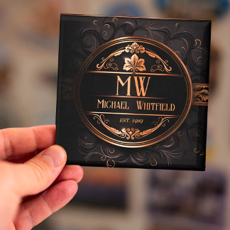 Personalisiertes Monogram-Magnet für Vintage Demas Magnet