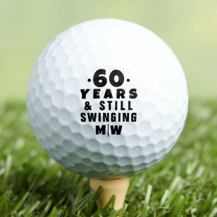 Personalisiertes Monogramm 60. Geburtstag Golfball