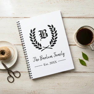 Personalisiertes Monogramm - 6.5" x 8, 80-Seiten-N Notizblock