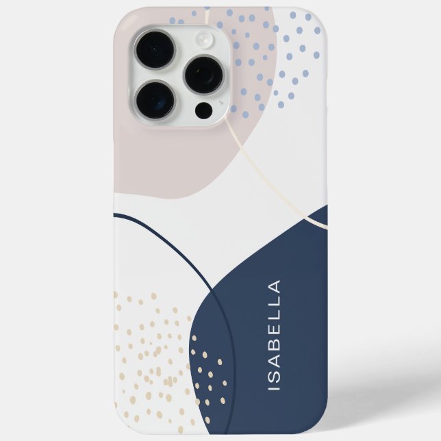 Personalisiertes Monogramm Abstract Case-Mate iPhone Hülle (Rückseite)