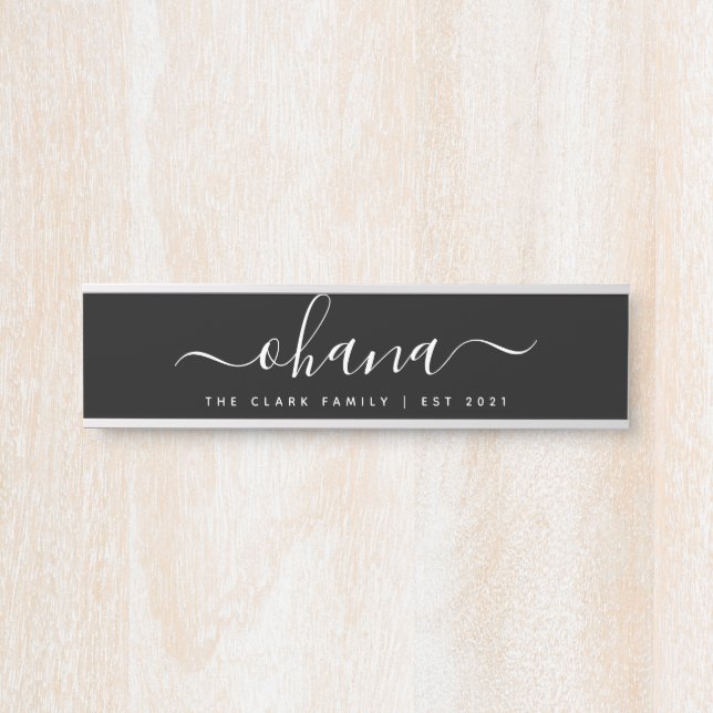 Personalisiertes Monogramm Begrüßungszeichen Türschild (Vorderseite )