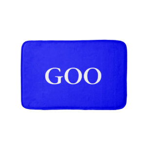 Personalisiertes Monogramm Blau Badematte