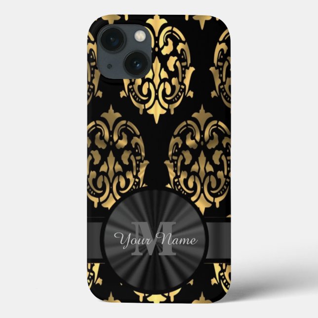 Personalisiertes Monogramm Case-Mate iPhone Hülle (Rückseite)