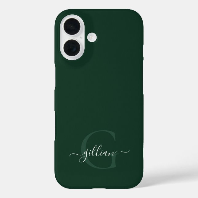 Personalisiertes Monogramm Case-Mate iPhone-Hülle iPhone 16 Hülle (Rückseite)