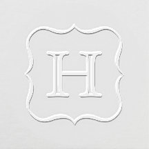 Personalisiertes Monogramm der dekorativen Klammer