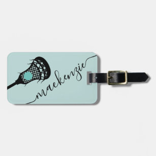 Personalisiertes Monogramm des Larcrosse-Sticks Gepäckanhänger