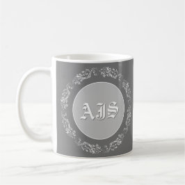 Personalisiertes Monogramm-Design. Kaffeetasse