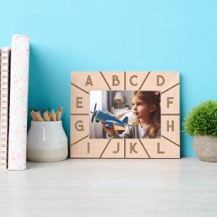 Personalisiertes Monogramm Elegante Moderne Geomet Geätzte Rahmen