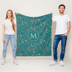Personalisiertes MONOGRAMM Fleecedecke